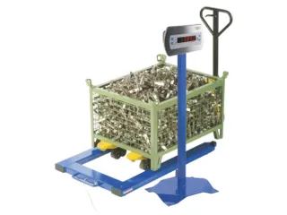 palletweegschaal,platform BxD 1250x840mm,staal,weegbereik 4-1500kg - 1