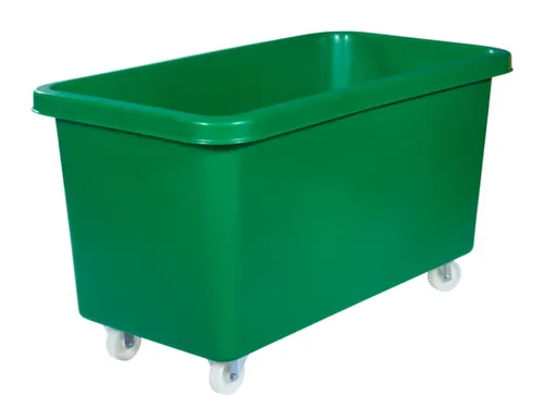 Verrijdbare Rechthoekige Bak 450 Liter Hxbxd 737X1308X699Mm Pe Groen