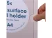 Zelfklevende Posterhouder A4 Multi-Surface Voor Glad set van 5 stuks