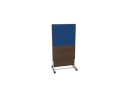 scheidingswand,HxB 1545x800mm,NV bruin hickory,BN6016-blauw