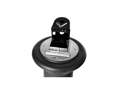 Asbak staand Rubbermaid peukenzuil tuscan zwart
