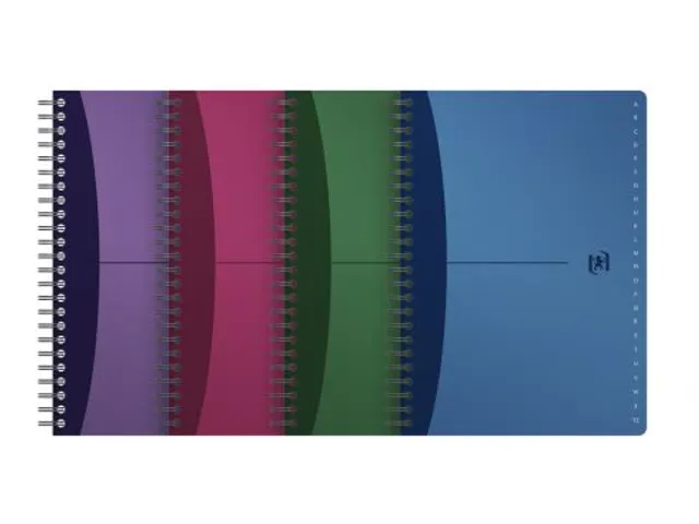 Indexboek Oxford Urban Mix A5 90vel alfabet lijn Assorti