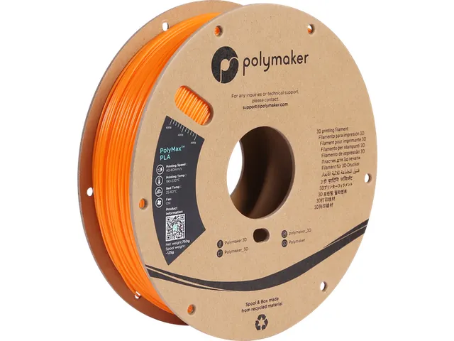 Polymaker PolyMax Tough PLA filament 1,75 mm Oranje 0,75 kg