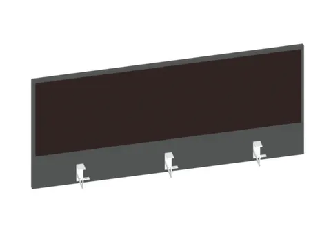 baliepaneel bureau aanbouw achter MS-donkergrijs BN2036-bruin 1200mm