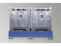 Opvangbak 2x Ibc Opvangvol. 1000l Staal 485x 2680x1300mm Ral 5015