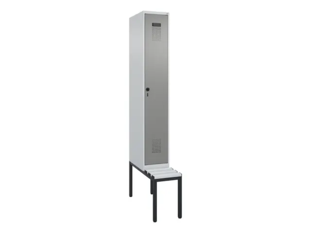 locker met bank,voor scheiding van kleding,HxBxD 2120x300x815mm,1vak