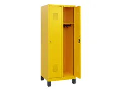 schoollocker,HxBxD 1630x600x500mm,2vak,vak B 300mm,cil.-slot,voeten