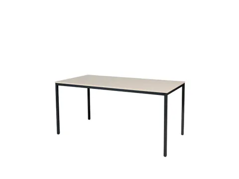 Domino Basic Tafel Vaste Hoogte 1600x800mm Robson Eiken Zwart 4-Poots