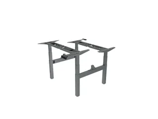 Elektrisch Verstelbaar Zit-Sta Frame Duo Bureau Grijs 180Cm - 2
