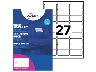 Naambadge etiket Avery L4784-20 63,5x29,6mm Laserprinter 540 stuks - 5