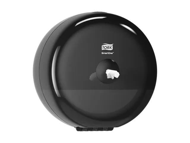 Tork 681008 T9 SmartOne Mini Toiletpapier Dispenser Elevation Zwart