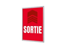 Kliklijst A1 complete set met print "SORTIE" Rood