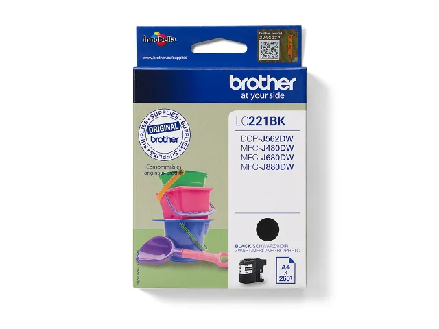Inktcartridge Brother LC-221 zwart