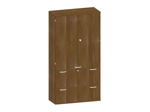 kantoorkast,HxBxD 1920x1000x430mm,decor romp noten,decor front noten