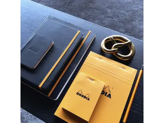 Schrijfblok Rhodia A5 lijn 80 vel 80gr met kantlijn oranje - 5