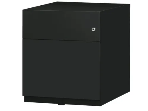Mobiel Ladenblok Staalplaat 495x420x565mm 1hangmappenlade 1lade Zwart