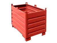 Systeem-Stapelcontainer Rood 850x600x1200mm 500kg Inhoud 0.5m³