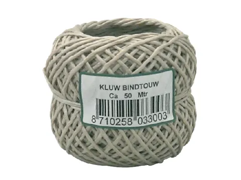 Henneptouw Muller 2-draads ca 50 meter