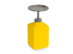 plunjerkan,HDPE in geel,1l,HxBxD 265x120x115mm,m. dompelbord