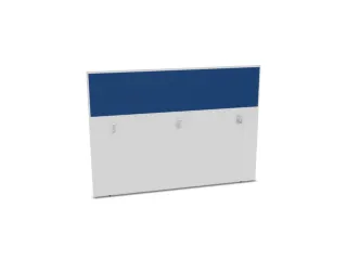 baliepaneel,v. bureau,aanbouw achter,B 1600mm,Bl-wit,BN6016-blauw - 1