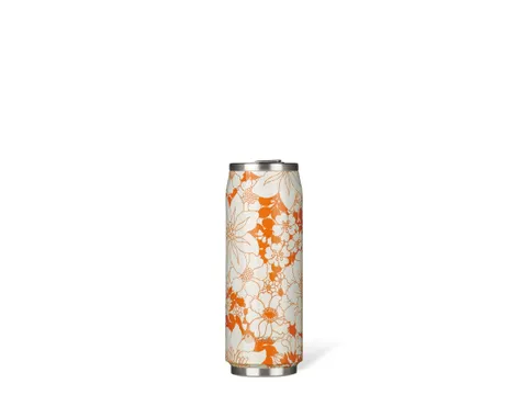Thermosbeker Les Artistes Paris blik 500ml Orange Flower met rietje