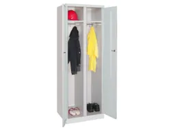 kleding-/wasgoedkast,RAL 7035,HxBxD 1800x600x500mm,vak B 300mm