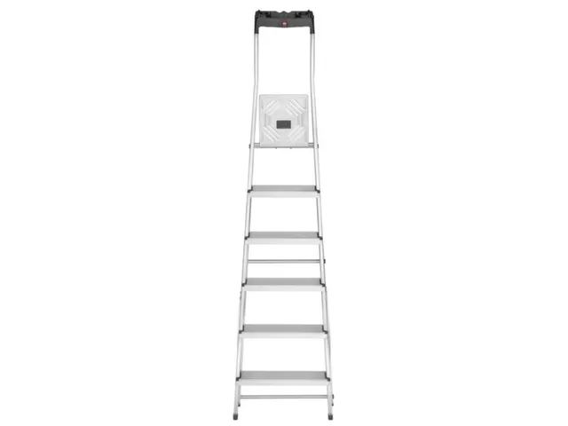 staande trap,eenzijdig,6trede(n),Stand H 1,28m,balk L 2,08m