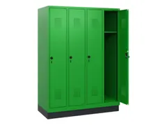schoollocker,HxBxD 1630x1200x500mm,4vak,vak B 300mm,draaigrendel