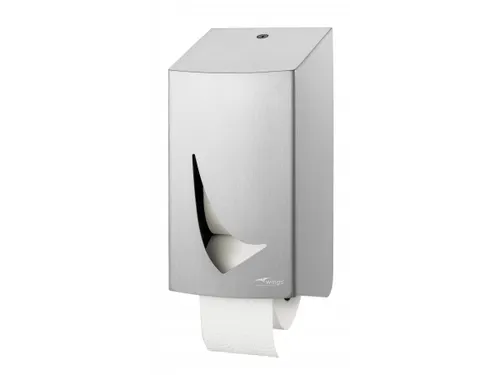 Toiletpapier Dispenser RVS Anti Finger voor 2 doprollen Toiletpapier