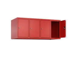 opzetkast,v. locker,4vak.,vak B 300mm,HxBxD 500x1200x500mm