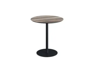 bistrotafel,HxØ 730x700mm,rond,schotelvoet zwart - 1