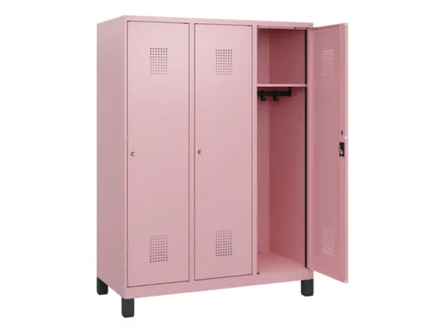 schoollocker,HxBxD 1630x1200x500mm,3vak,vak B 400mm,cil.-slot,voeten