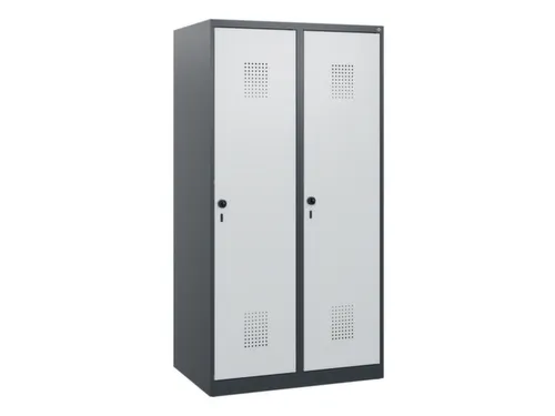 schoollocker,HxBxD 1530x800x500mm,2vak,vak B 400mm,draaigrendel
