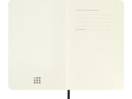 Notitieboek Moleskine pocket 90x140mm dots soft cover zwart