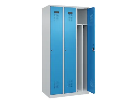 locker voor scheiding van kleding,HxBxD 1850x900x500mm,3vak