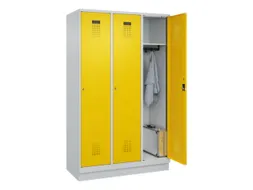locker,HxBxD 1950x1200x500mm,3vak,vak B 400mm,cil.-slot,sokkel