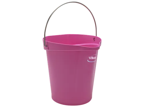 Hygiene 5686-1 emmer 12 liter roze maatverdeling en schenktuit