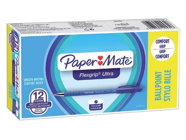 Balpen Paper Mate Flexgrip Ultra stick medium blauw