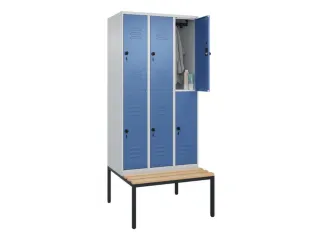 Dubbeldekse dekenkist,HxBxD 2120x900x815mm,3x2vak.,vak B 300mm - 3