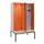 locker met bank,voor scheiding van kleding,HxBxD 2120x1200x815mm,4vak