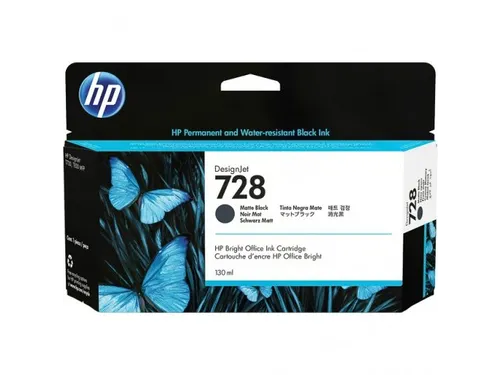 HP inktcartridge zwart mat 3WX25A 728