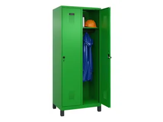 locker,HxBxD 1950x800x500mm,2vak,vak B 400mm,draaigrendel,voeten - 1