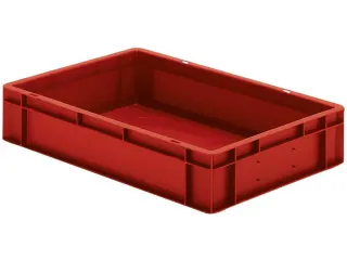 Euronorm-stapelbak 22l 120x600x400mm Wanden/bodem Gesloten Rood - 1