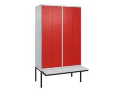 locker voor scheiding van kleding,HxBxD 2120x1200x815mm,4vak