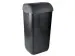 OUTLET Kunststof Zwarte Afvalbak 23 liter Half Open