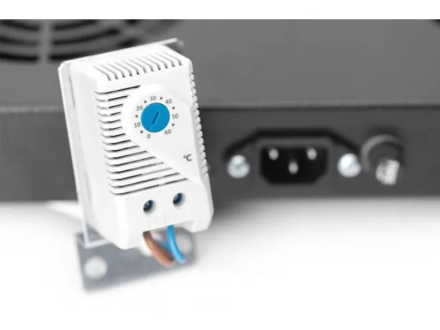 Ventilatorunit voor 483 mm (19 inch) 2 ventilatoren incl. thermostaat