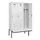locker met bank,voor scheiding van kleding,HxBxD 2120x1200x815mm,3vak
