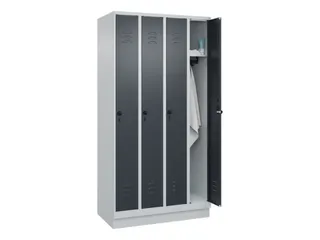 locker,HxBxD 1950x1000x500mm,4vak,vak B 250mm,draaigrendel,sokkel - 3