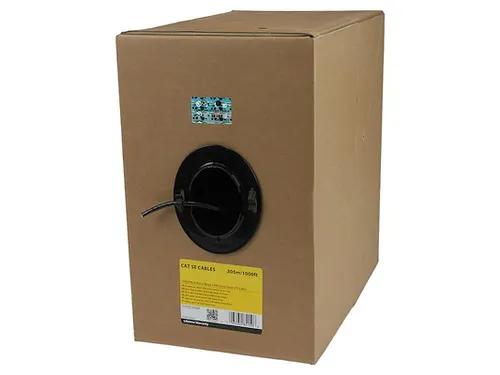Bulkrol Netwerkkabel Cat 5e Ethernet kabel CMR geclassificeerd 304.8 M