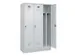 locker voor scheiding van kleding,HxBxD 1950x1200x500mm,3vak